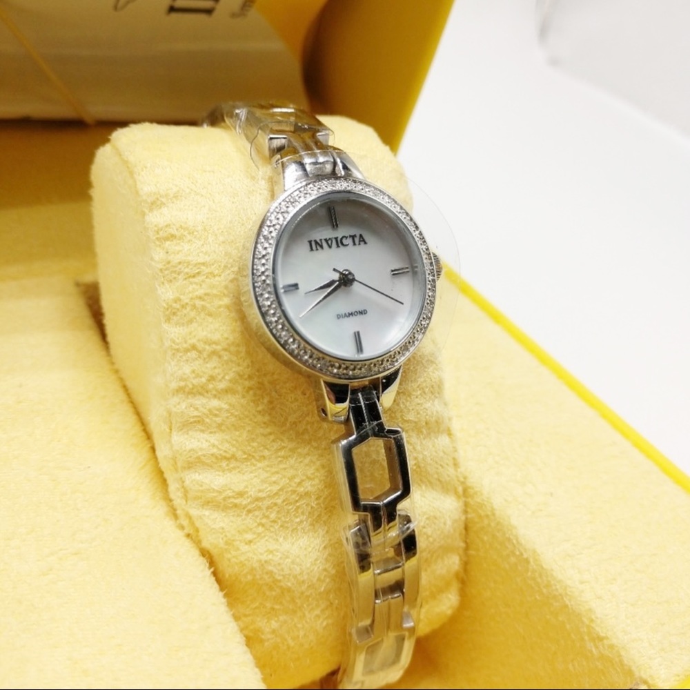 Invicta Wildflower Mother of Pearl SS Watch 0238 - Picture 1 of 8